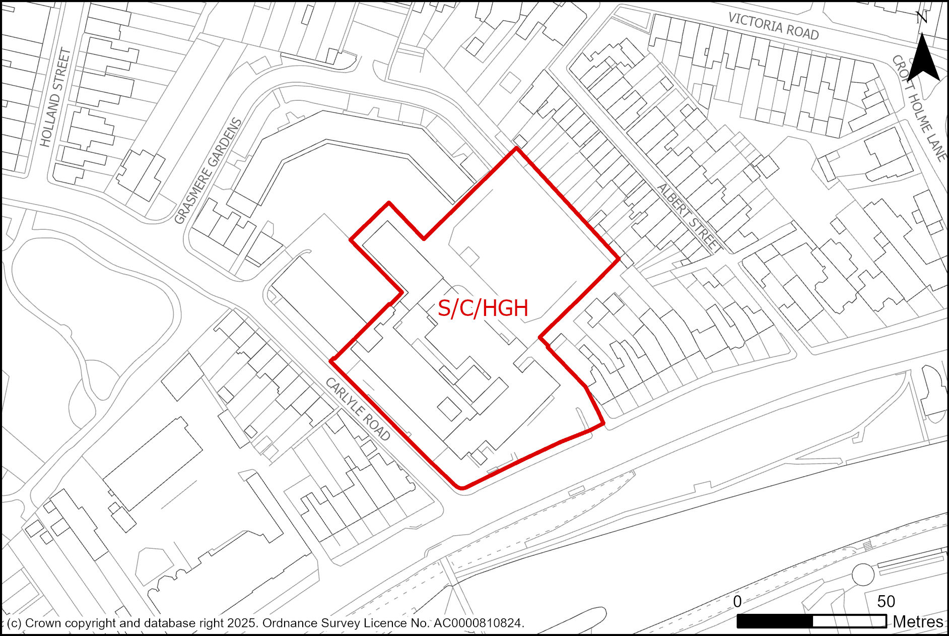 Site plan of Henry Giles House