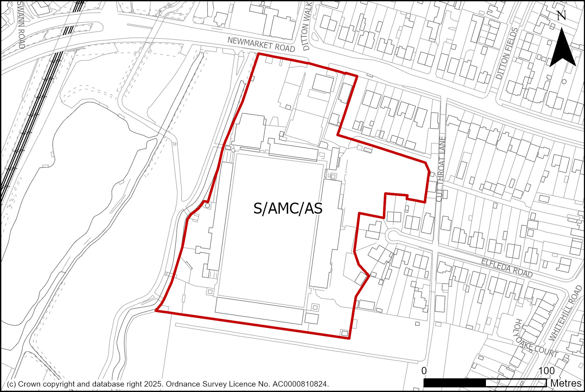 Site plan of Abbey Stadium 