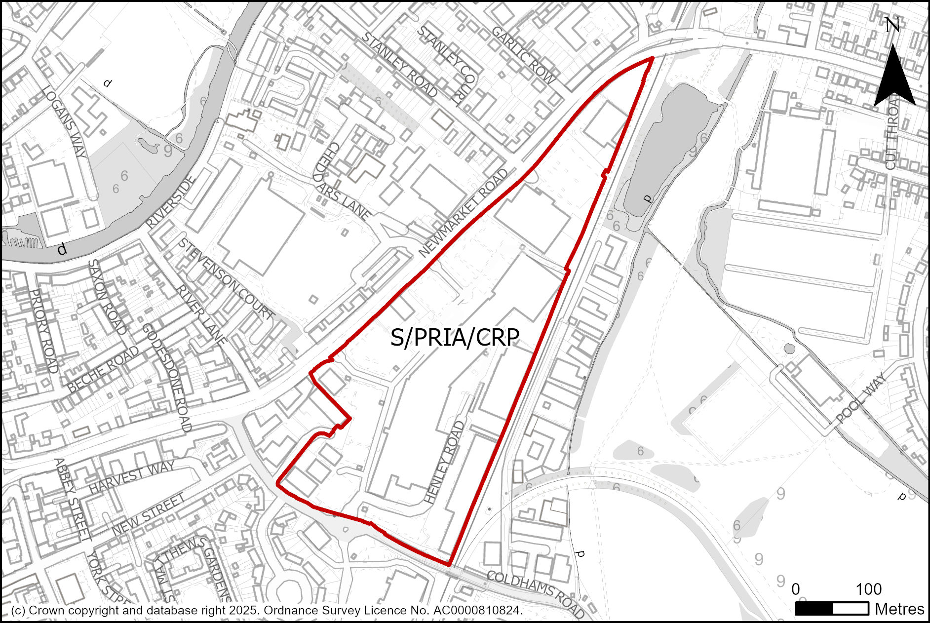 Site plan of Cambridge Retail Park 