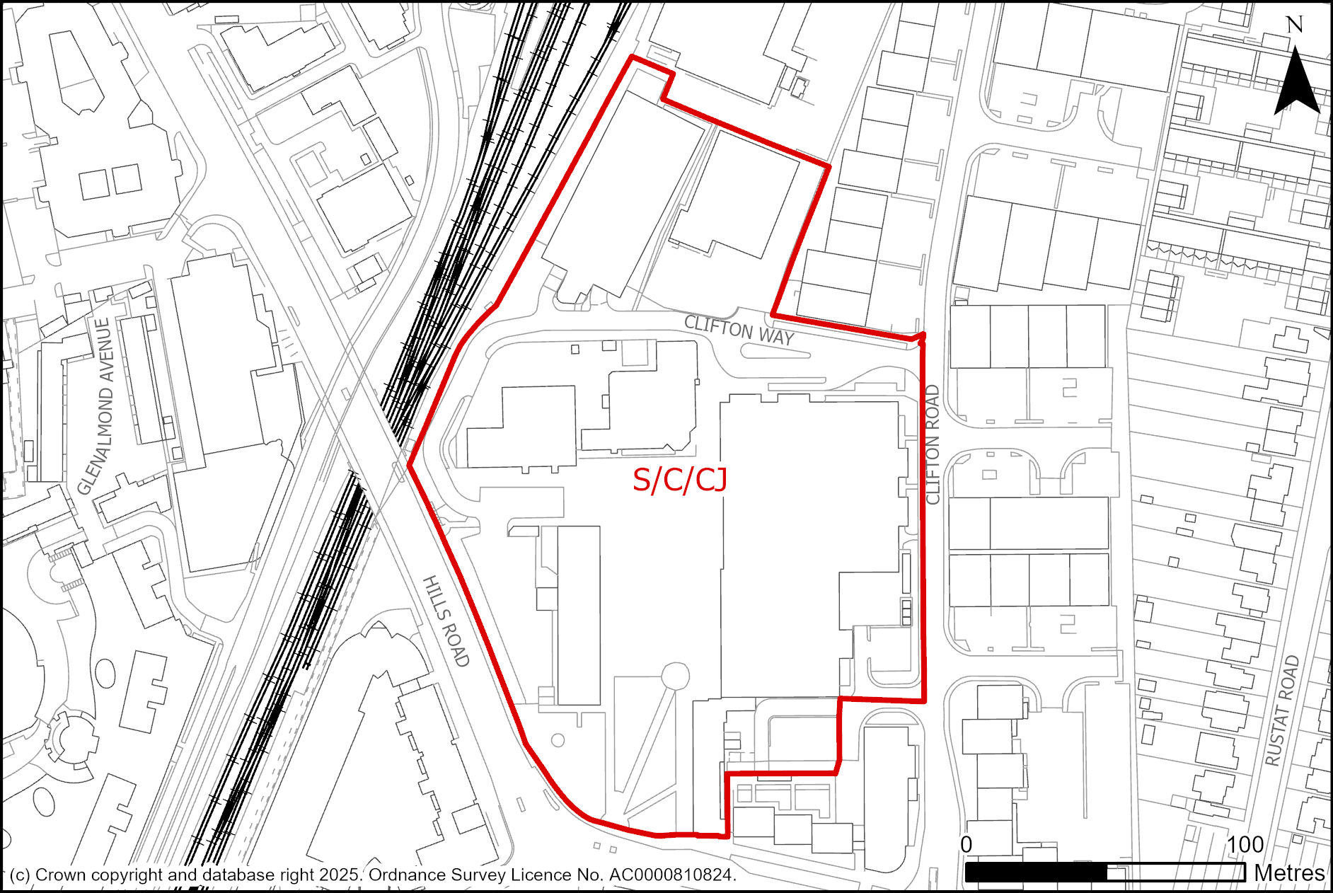 Site plan of Cambridge Junction and Cambridge Leisure