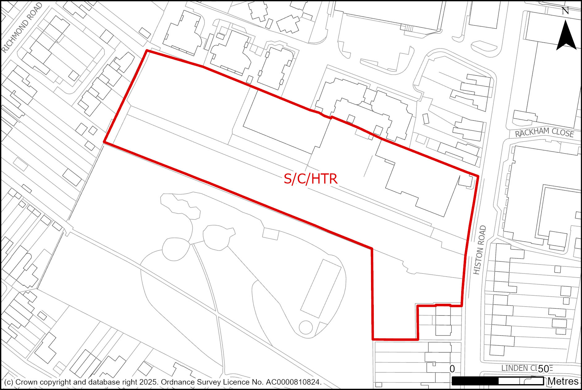 Site plan of 137-143 Histon Road