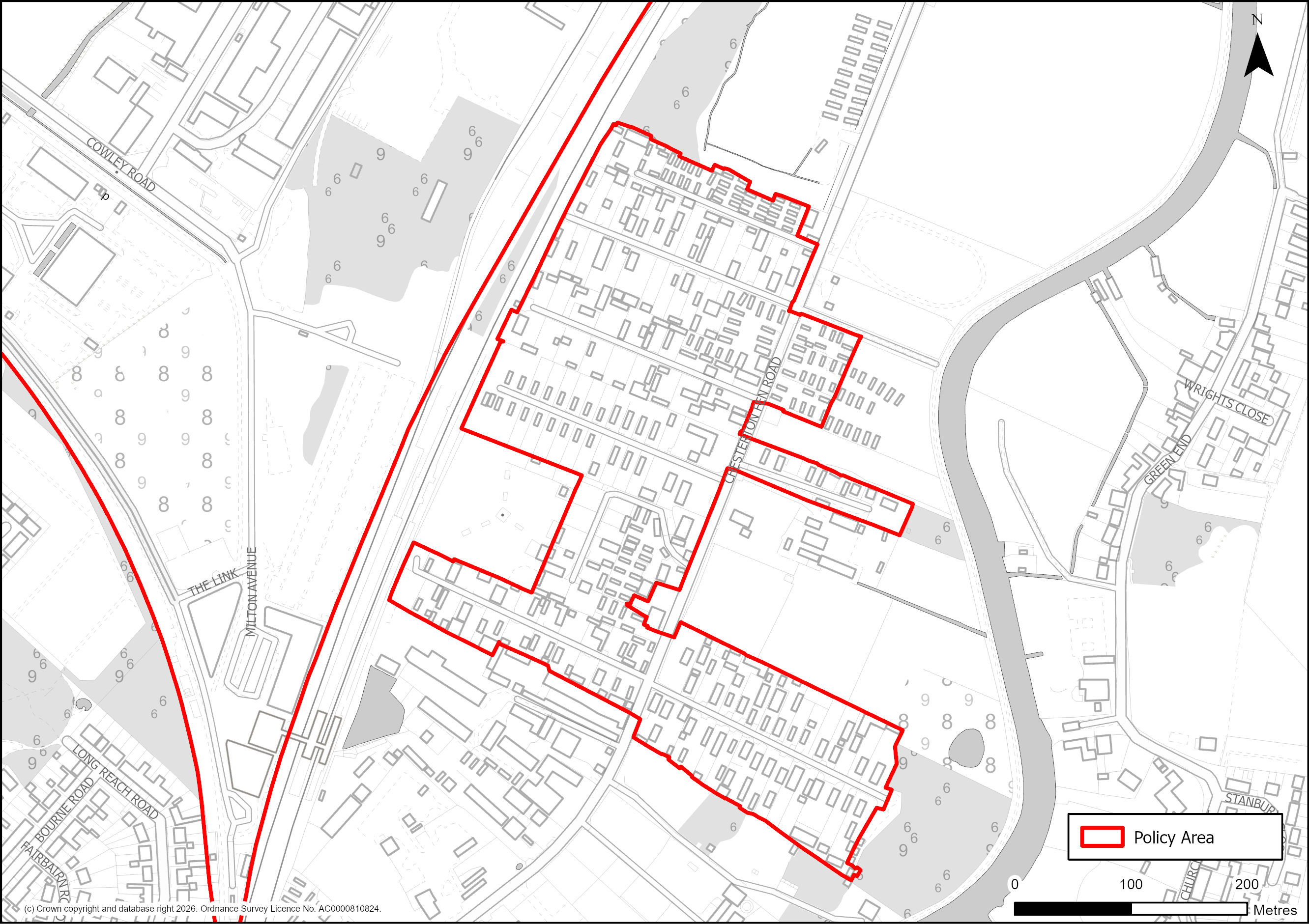 Site Plan of S/AMC/GT: Optimisation of Gypsy and Traveller Sites (Fen Road)