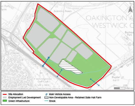 Spatial framework for Policy land north of A1307, Bar Hill