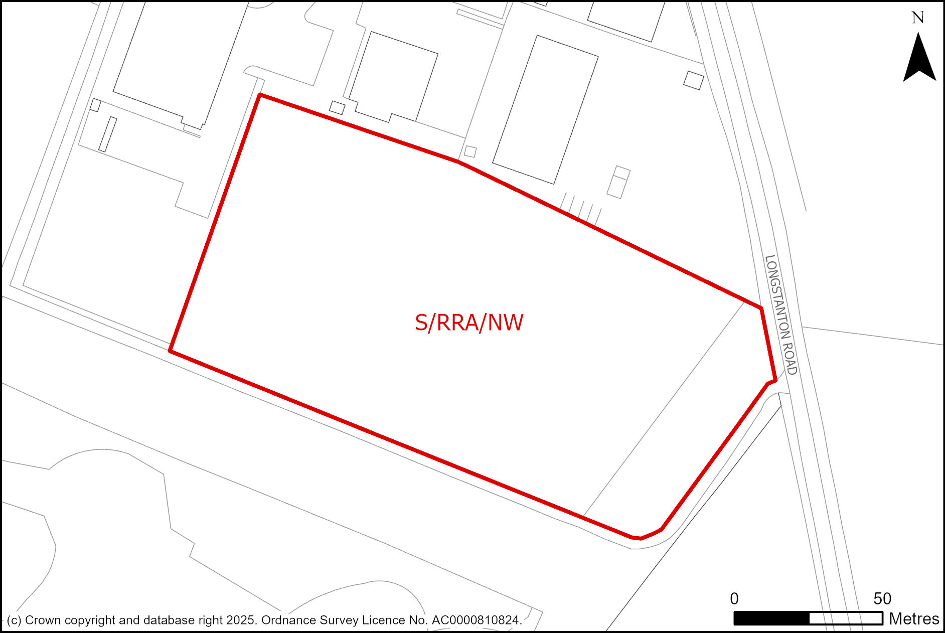 Site plan of Norman Way, Over