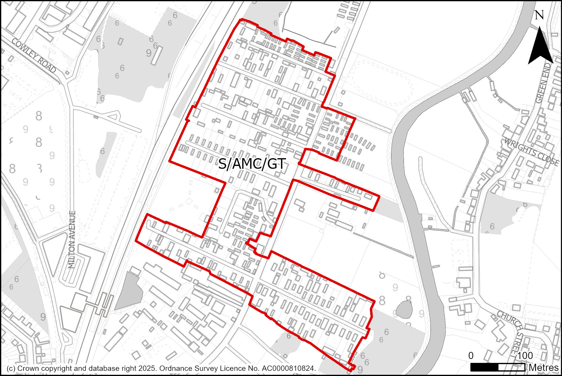 Site Plan of S/AMC/GT: Optimisation of Gypsy and Traveller Sites 