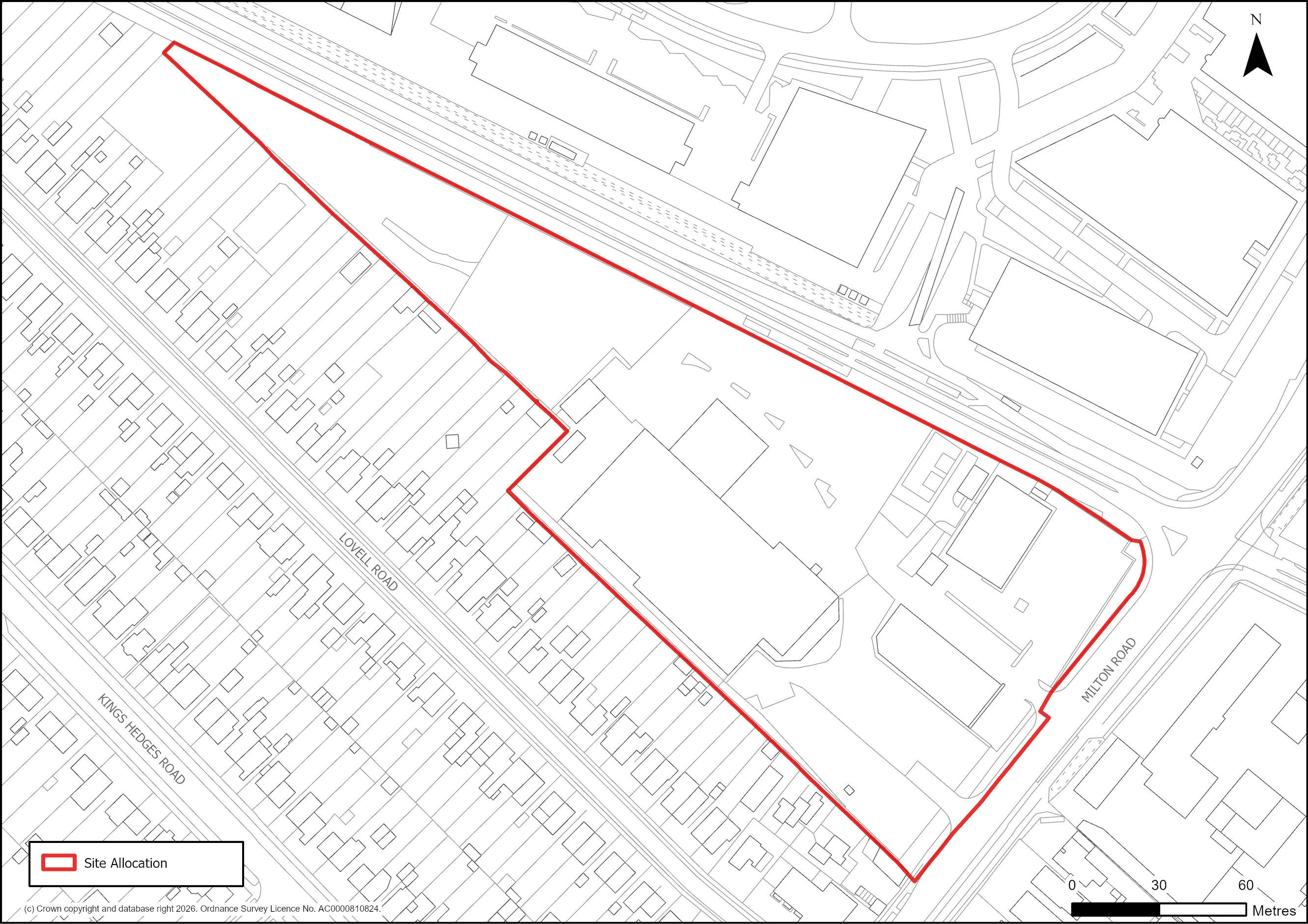 Site Plan of S/C/MRG: Milton Road Garages.