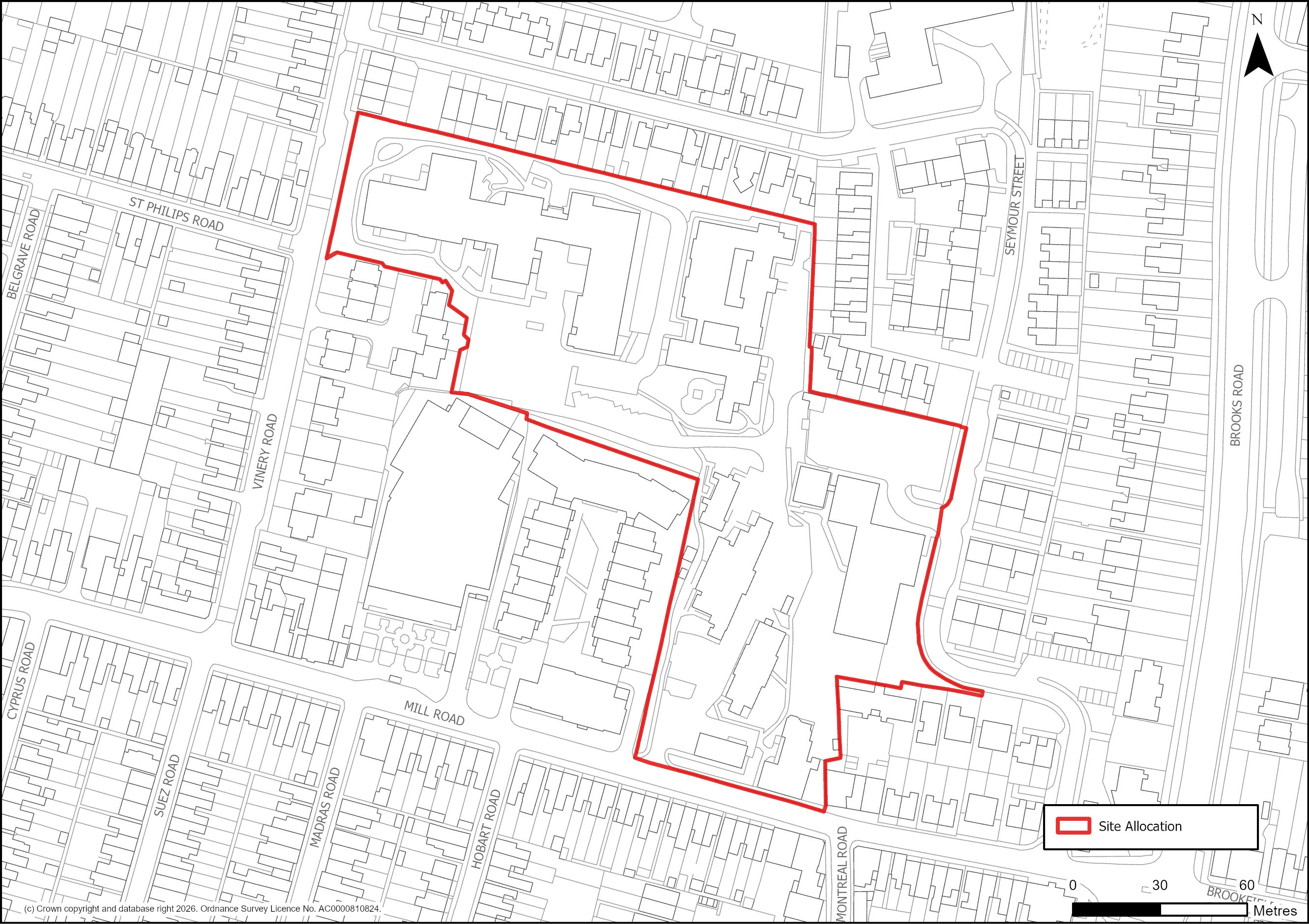 Site Plan of S/C/BFS: Brookfields 