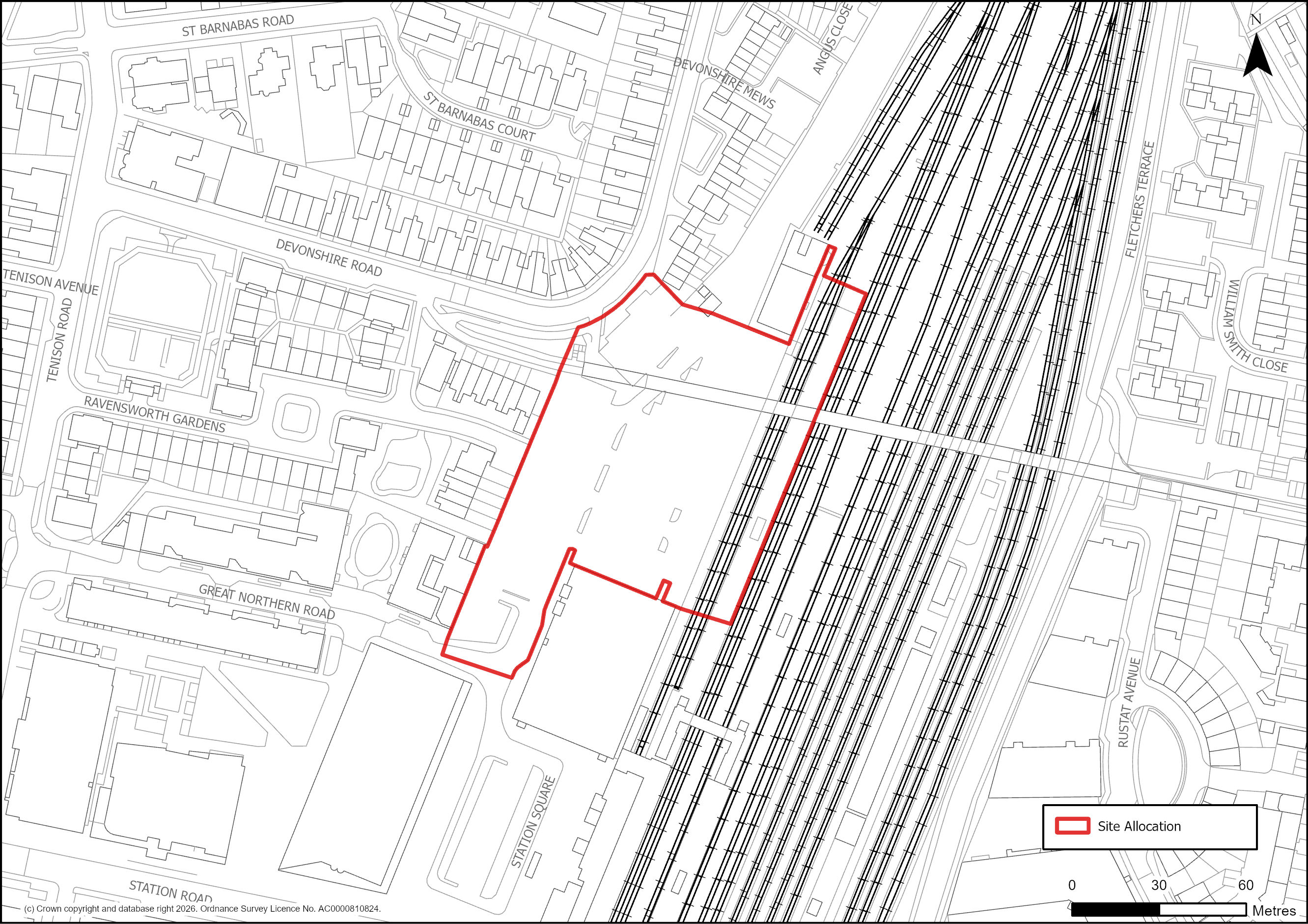 Site Plan of S/C/SRW: Station Road West