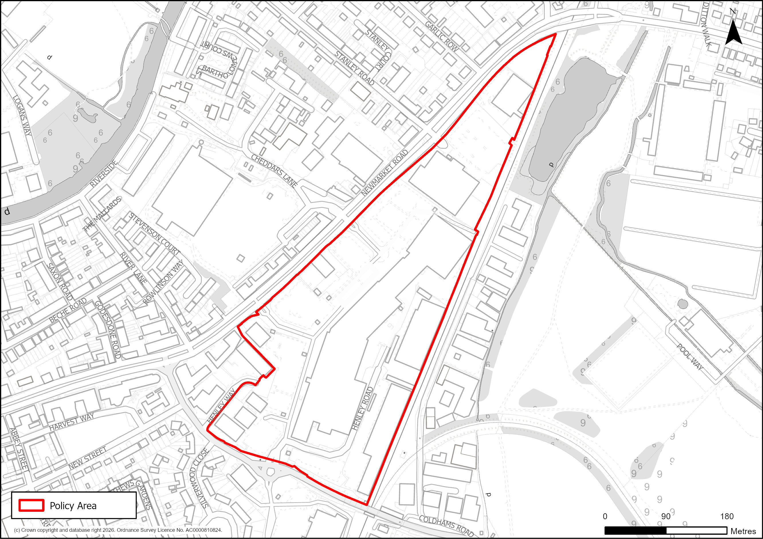 Site Plan of S/PRIA/CRP Cambridge Retail Park
