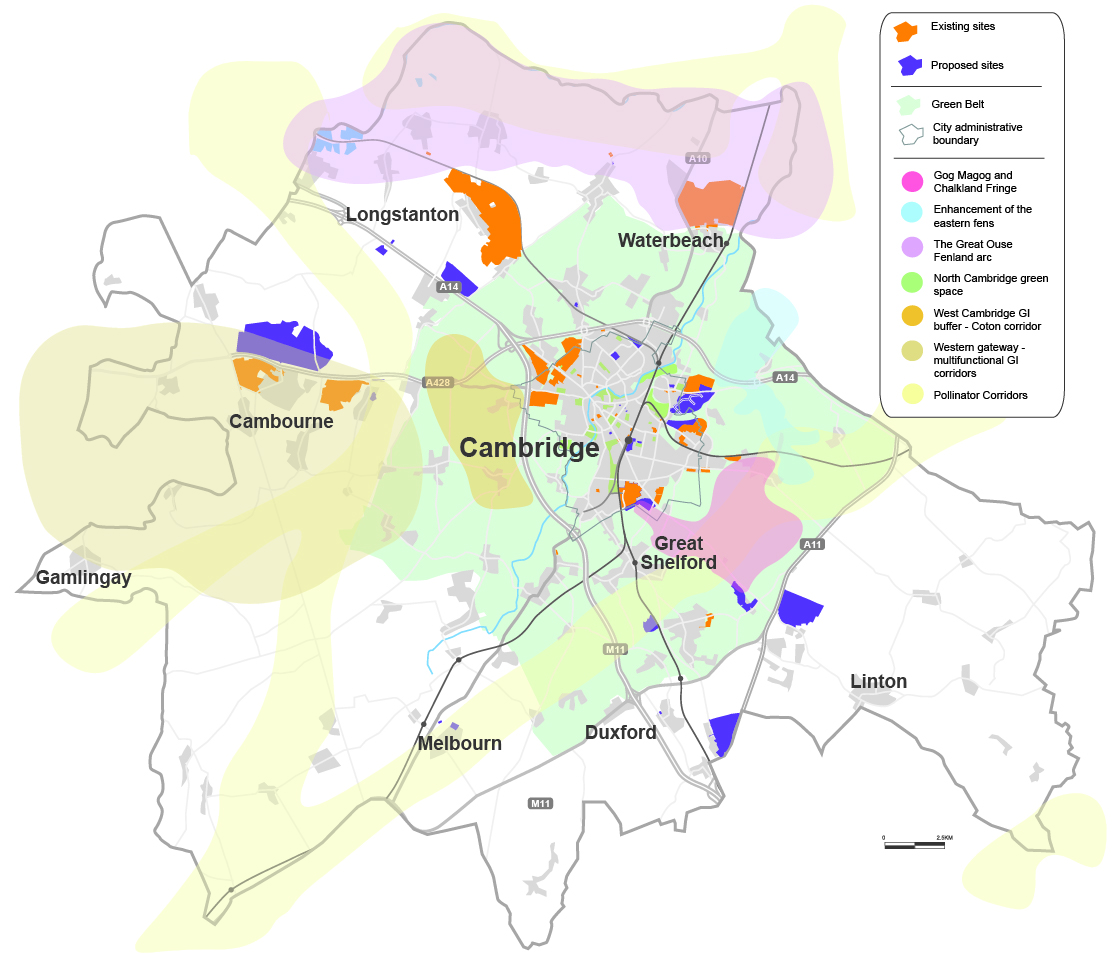 Map showing proposed Development Strategy for Greater Cambridge
