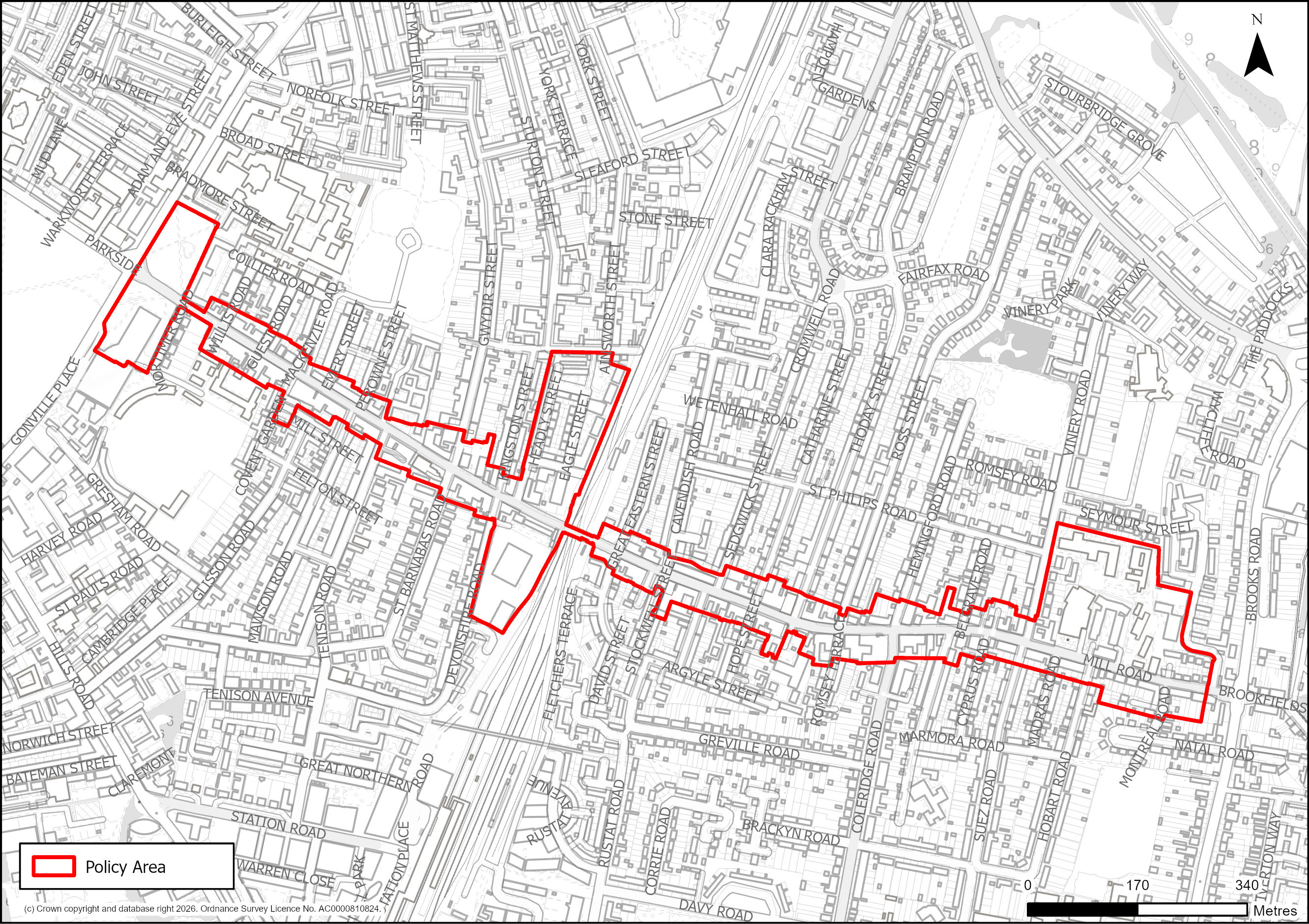Site Plan of S/PRIA/MR: Mill Road