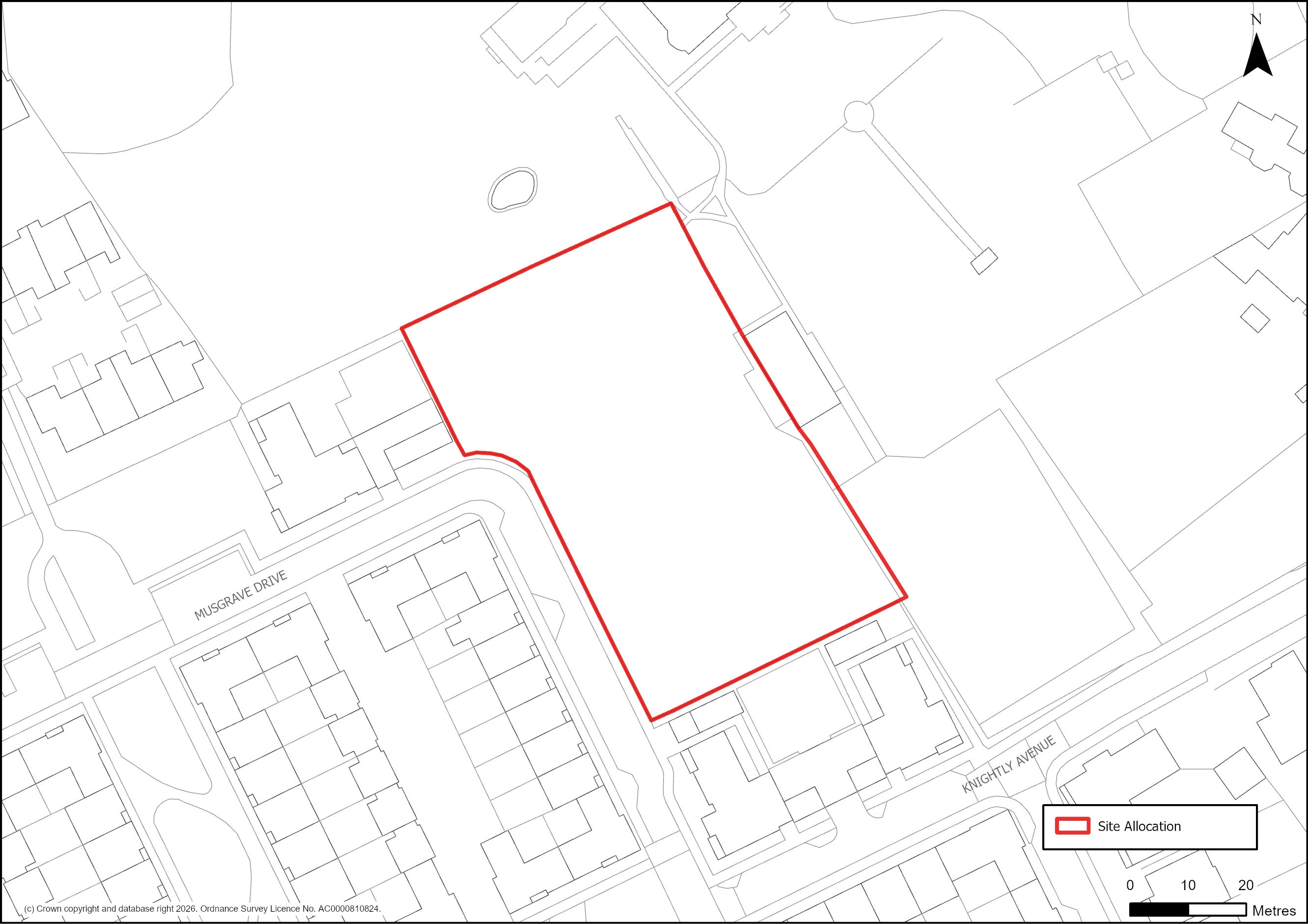 Site Plan of S/EOC/BS: Bell School, Babraham Road