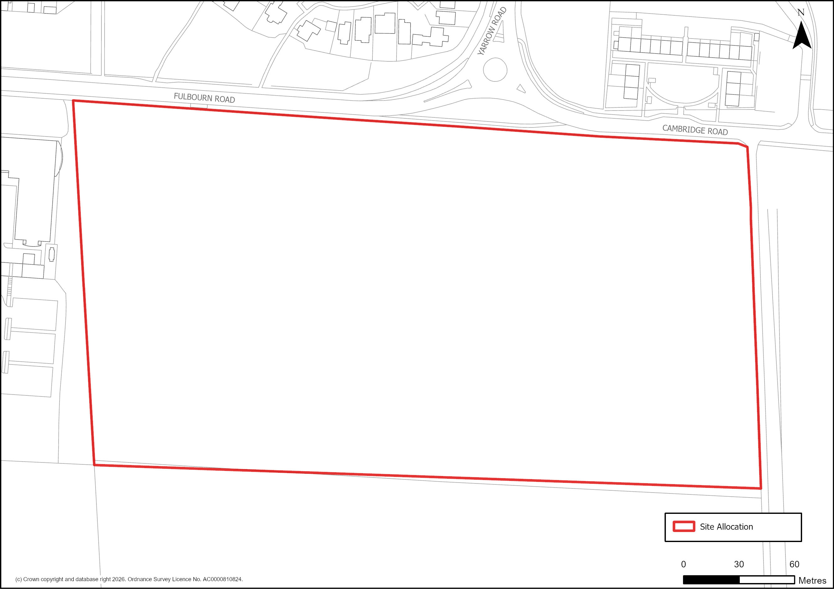  Site Plan of S/EOC/FRE: Fulbourn Road East