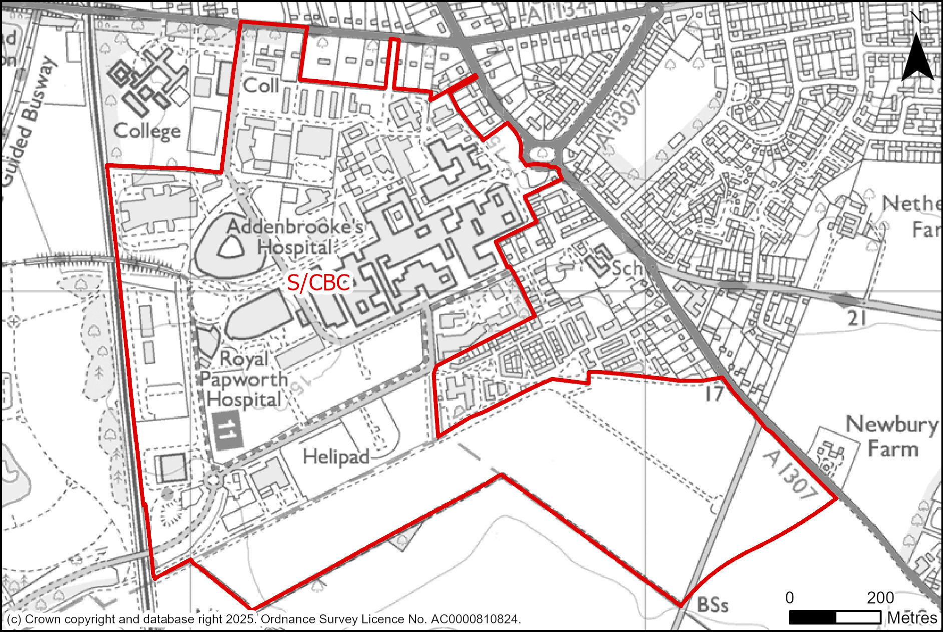 Site plan of Cambridge Biomedical Campus 