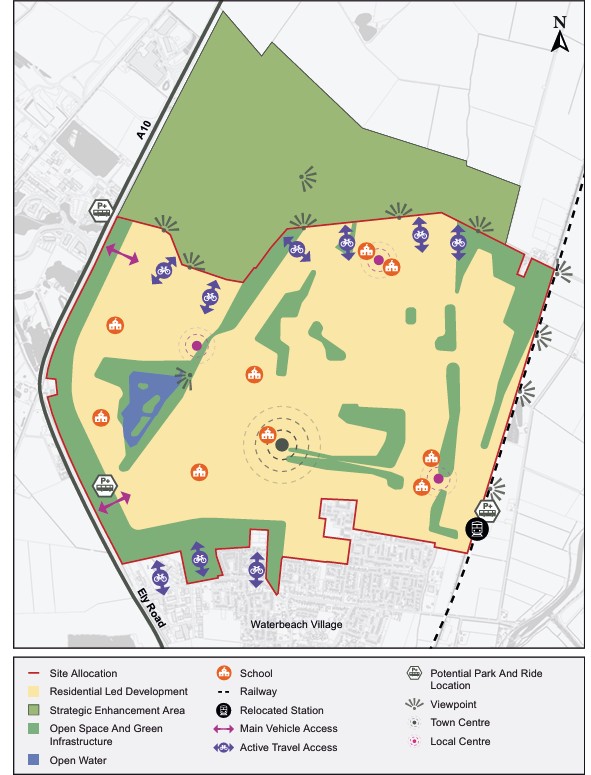 Spatial framework of Waterbeach New Town