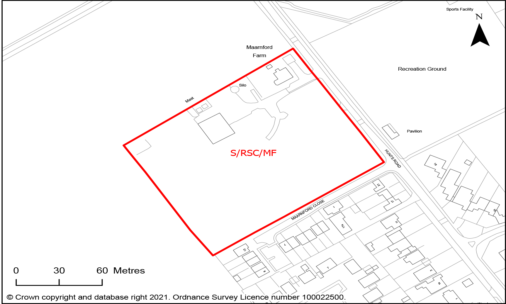 Figure 38: Map of proposed new allocation S/RSC/MF