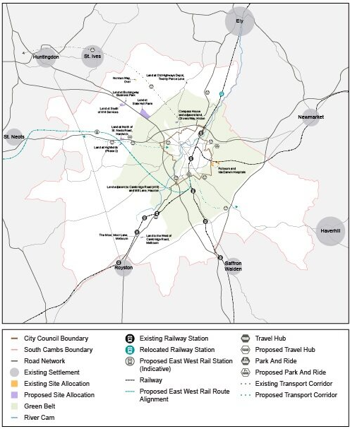Map showing Strategic Vision Area for the Rest of Rural Area