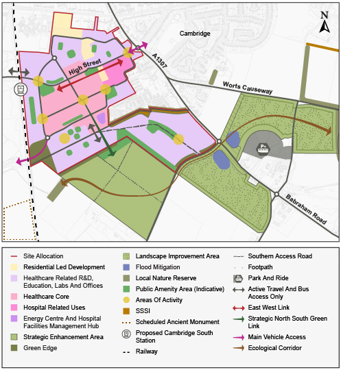 Spatial framework for Cambridge Biomedical Campus