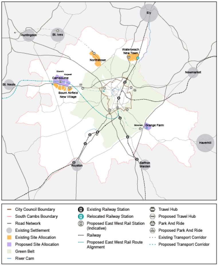 Map of Strategic vision area for New Settlements