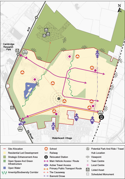 Indicative Spatial Framework for Policy S/WNT: Waterbeach New Town 