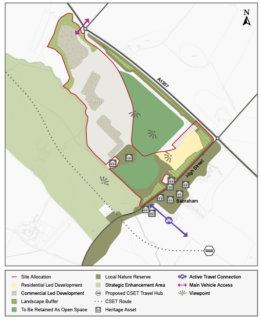 Indicative Spatial Framework for Policy S/RSC/BRC: Babraham Research Campus