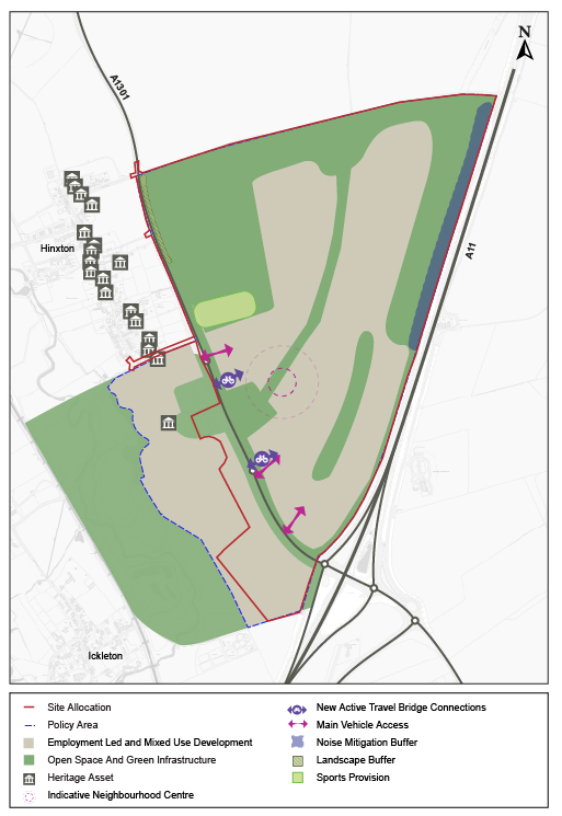 Indicative Spatial Framework of Policy S/RSC/GC: Genome Campus, Hinxton.