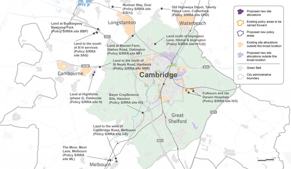 Figure 43: Map showing site allocations in the rest of the rural area