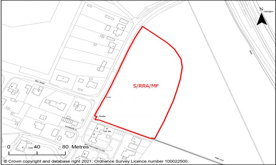 Figure 46: Map showing proposed new allocation S/RRA/MF